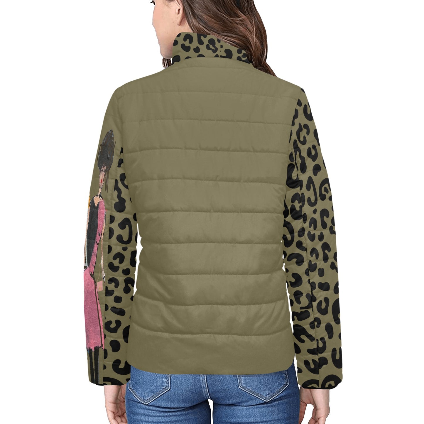 I1023 - Women's Stand-Up Collar Padded Jacket *  Be Kind