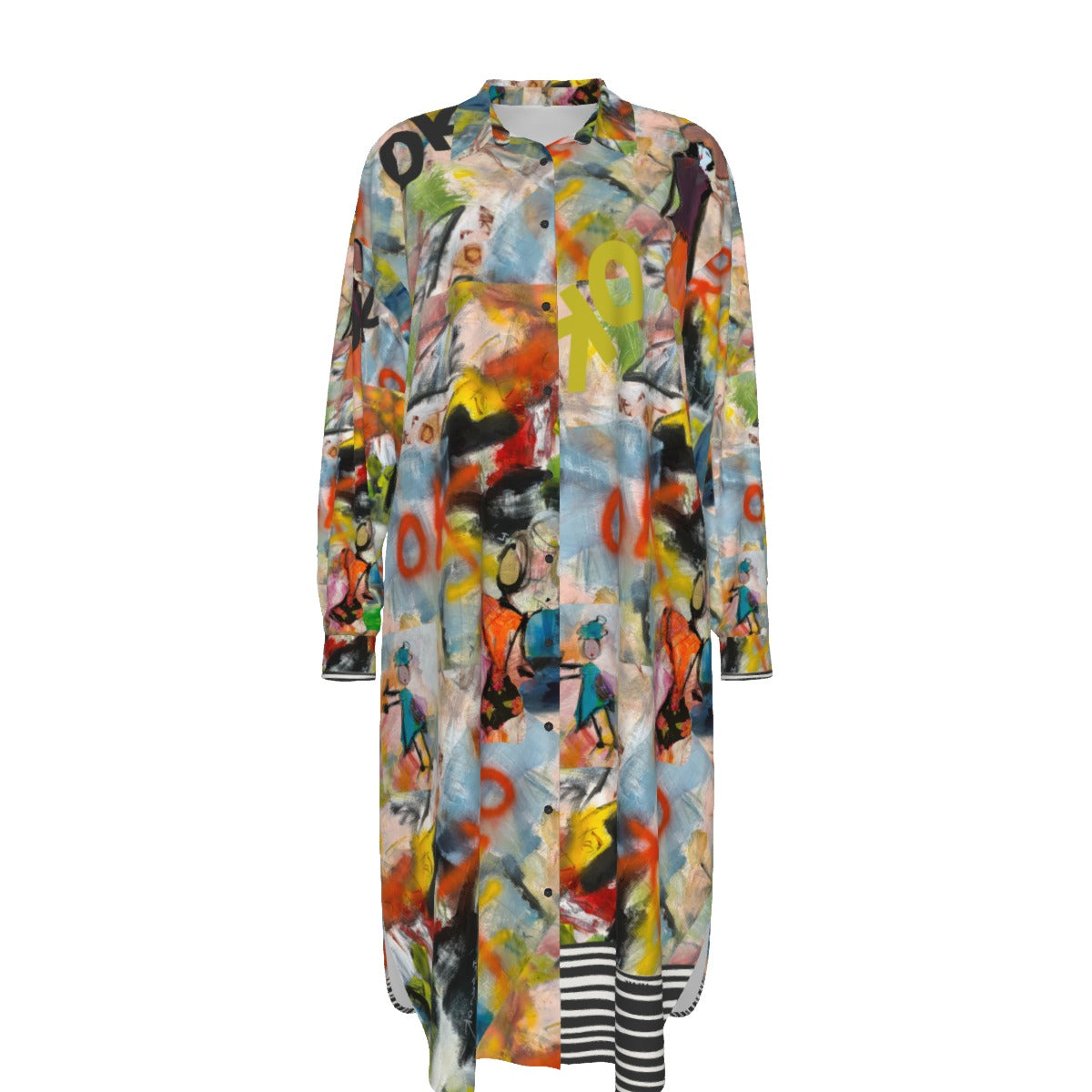 Y2036 - Long Shirt Dress * I am Ok