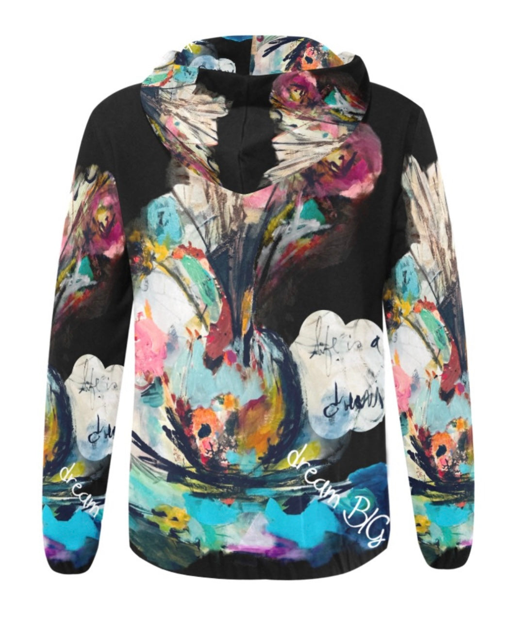 Ix3029 - Women's All Over Print Full Zip Hoodie * Be Your Happy