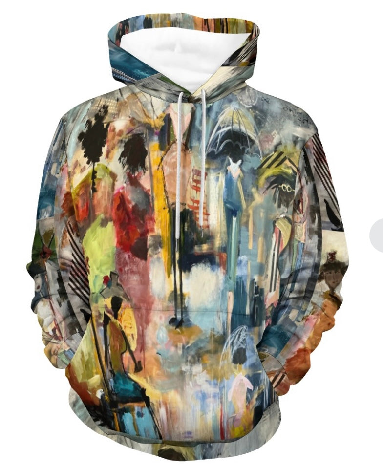 Ix3012 - Full Print Adult Hoodie * I am Ok