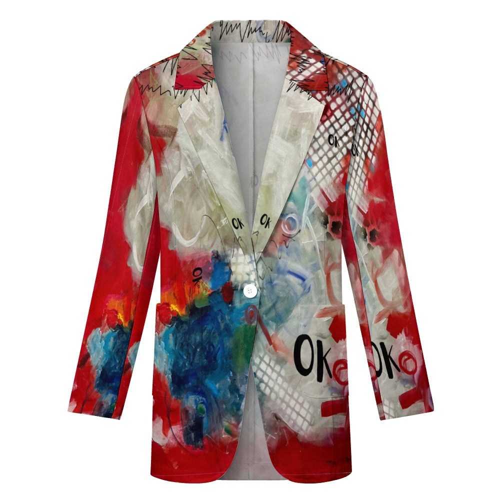 I1019 - Women's Casual Blazer * I am Ok